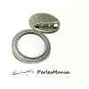 Supports Broche ARTY Triple Rond 20mm – Métal Argenté DIY