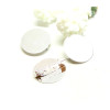 Supports de broches plateau lisse 20mm Laiton finition Argent VIF