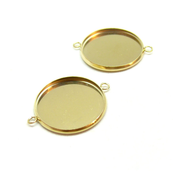 Supports de Connecteur 16mm en Acier Inoxydable 304 finition Doré ionique