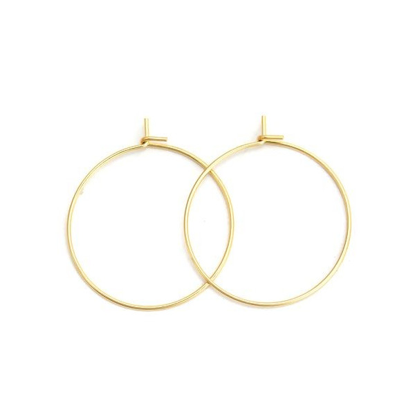 Boucles d'oreille Créoles Tiges 45mm en Acier Inoxydable 316