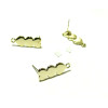 Supports de Boucle d’oreille Puce Cœur avec Anneaux d’Attache Doré