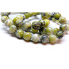 Perles rondes 4mm Jaspe Jaune Vert