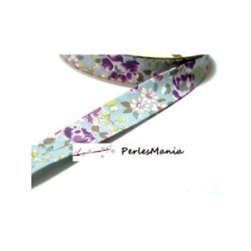 Ruban biais liberty 18mm FLEUR