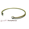 Bracelet jonc rigide laiton finition BRONZE PM