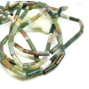 Perles Tube fin 14 mm Agate Indienne
