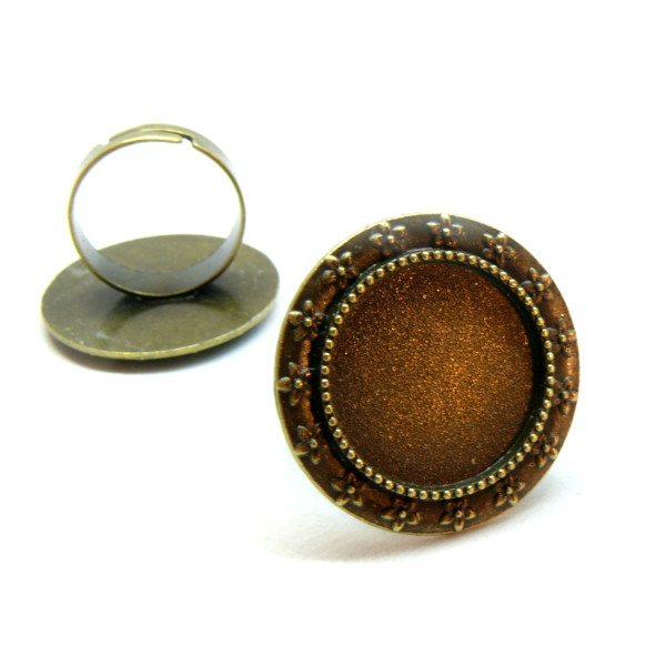 Supports de bague ARTY 18mm, laiton finition BRONZE