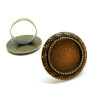 Supports de bague ARTY 18mm, laiton finition BRONZE