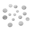 Médaillons martelé 10mm - Argenté en Acier Inoxydable 304