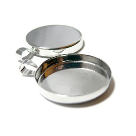 1 Supports de Pendentif 35mm Bord Épais PP Attache Triangle