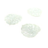 Estampes Pendentif Connecteur Filigrane Feuille Monstera 18mm – Argenté