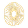 Estampes, Pendentifs Feuille de Lotus 42mm, métal finition Doré