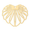 Estampes Pendentifs Feuille 35mm – Métal Doré