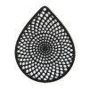 Estampes Pendentifs Goutte 29mm métal finition Noir