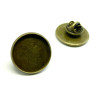 Supports de broche PINS en 20mm, Laiton couleur Bronze