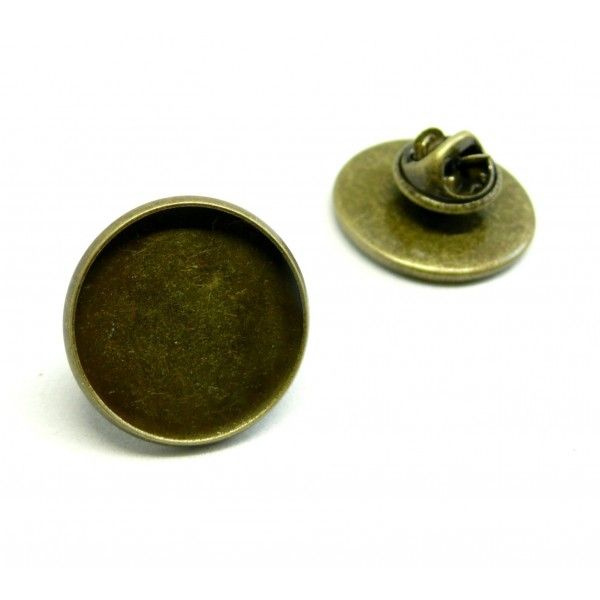 supports de broche PINS en 20mm Laiton couleur Bronze