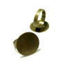 Supports bague plateau lisse 16mm Laiton couleur Bronze