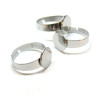 Supports de Bague plateau lisse 8mm, Acier Inoxydable 304 finition Argenté