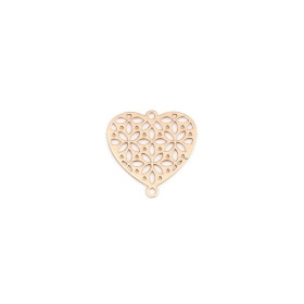 Estampes connecteur Coeur Ajouré
