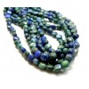 H11S35441 Lot de 1/4 de fil de perles facettée plates 4 par 3mm Chrysocole et lapis lazuli