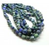 Perles facettée plates 4 par 3mm Chrysocole et lapis lazuli
