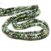 Perles Rondelles facettées 3 par 2mm Turquoise Africaine