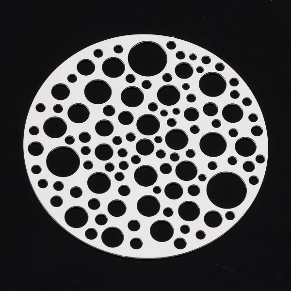 Estampes Bulles dans cercle 40mm en Acier Inoxydable 304 finition Argenté