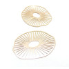 Estampes, Pendentifs Feuille de Lotus 42mm, métal finition Doré