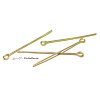 Tiges Œil 50mm x 0,8mm – Laiton Doré à l'or fin 18K