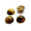 Cabochons demi perle 10mm Oeil du Tigre Coloris 35