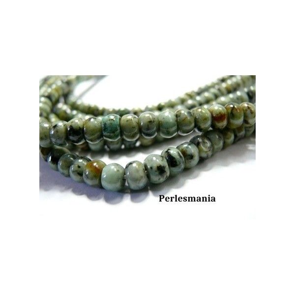 Apprêt et perles: 10 rondelles Turquoise Africaine 2x4mm SL11511-1 