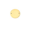 Connecteurs médaillon Rond 10mm Plaque à personnaliser avec poinçons Acier Inoxydable 304 finition Doré Placage IONIQUE