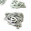 pendentifs rose métal couleur Argent Antique