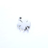 Pendentifs trèfle 10.5mm en Acier Inoxydable 304 finition Argenté