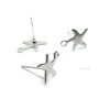 Boucles d'oreille PUCE Etoile 12 mm en Acier Inoxydable 304