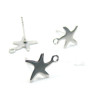 Boucles d'oreille PUCE Etoile 12 mm en Acier Inoxydable 304