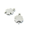 Pendentifs trèfle 10.5mm en Acier Inoxydable 304 finition Argenté
