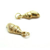 Pendentifs avec anneau Coquillage 18mm en Acier Inoxydable 304 finition Doré