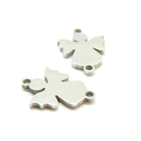 Connecteurs Ange 16mm, Acier Inoxydable finition Argenté