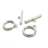 Sets de fermoirs T Toggle 15mm en Acier Inoxydable 304 finition Argenté