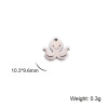 Pendentifs Pieuvre 10mm en acier Inoxydable 304 finition Argenté