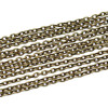 Chaine maille fine 2 par 3mm, métal finition Bronze