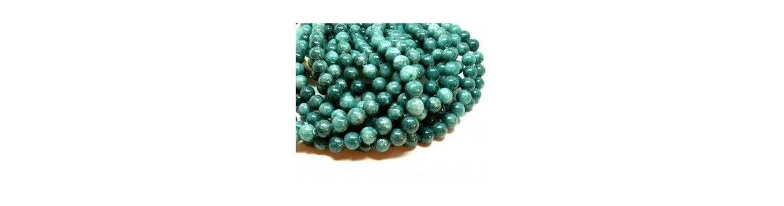 Jade teintée ( perles imitation jade )